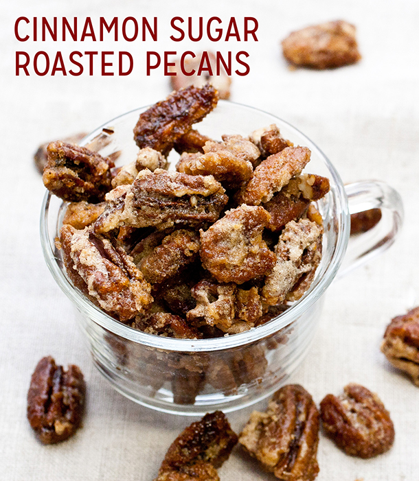 Cinnamon Sugar Roasted Pecans